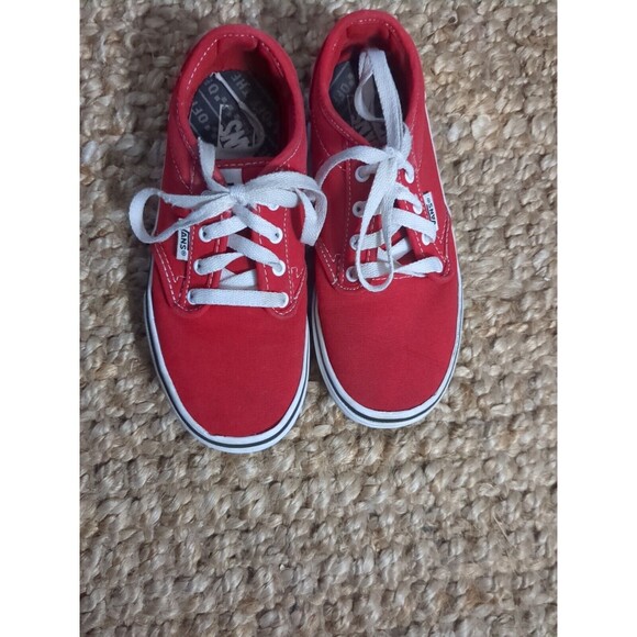 Unisex Bundle Of  2 Pairs Shoes Size 2  Red Vans Black Skechers. Light Wear. - Picture 11 of 16
